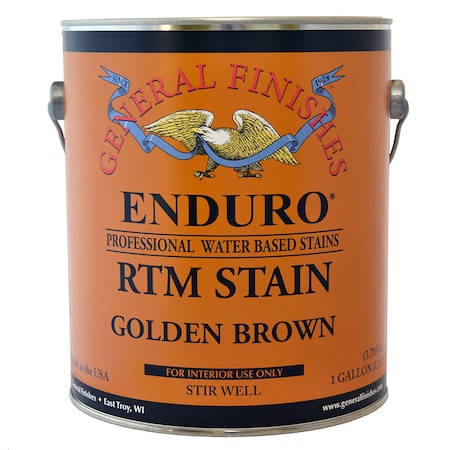 1 Gal Golden Brown Enduro RTM Water-Based Wood Stain